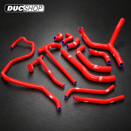 SamcoSport 12 Piece Silicone Coolant Hose Set For Ducati Diavel 1200 (2011-2018) | Hose Kits | ducshop.com