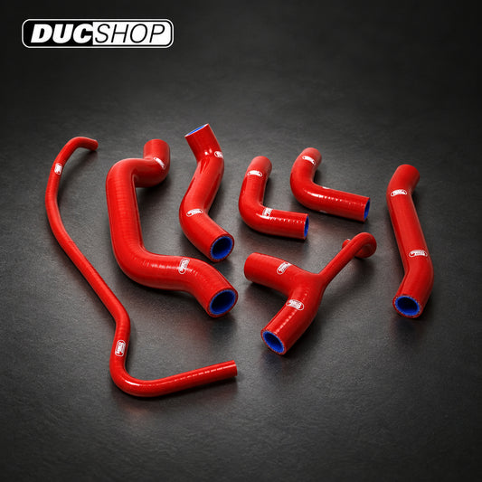 SamcoSport 9 Piece Silicone Coolant Hose Set For Ducati Monster 1200 / S / R / 821 (Euro 3) | Hose Kits | ducshop.com