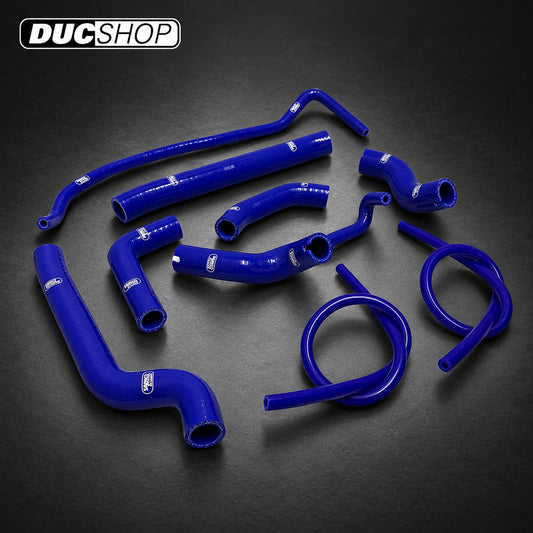 SamcoSport 9 Piece Silicone Coolant Hose Set For Ducati Supersport / S 939 / 950 (2017+) | Hose Kits | ducshop.com