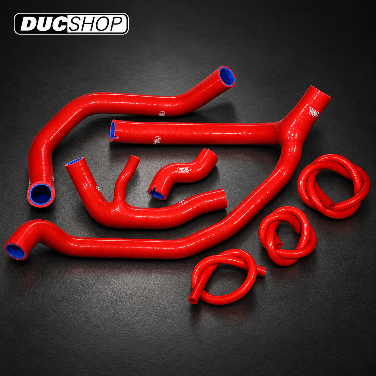 SamcoSport 7 Piece Silicone Coolant Hose Set For Ducati XDiavel / S | Hose Kits | ducshop.com