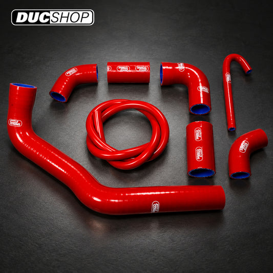 SamcoSport 8 Piece Silicone Coolant Hose Set For Ducati Panigale V4 (18-24) | Hose Kits | ducshop.com