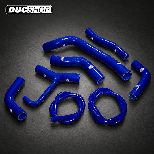 SamcoSport 8 Piece Silicone Coolant Hose Set For Ducati Hypermotard 950 / SP | Hose Kits | ducshop.com