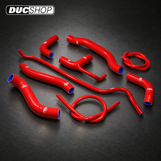 SamcoSport 9 Piece Silicone Coolant Hose Set For Ducati Monster 1200 / S / R / 821 (Euro 4) | Hose Kits | ducshop.com