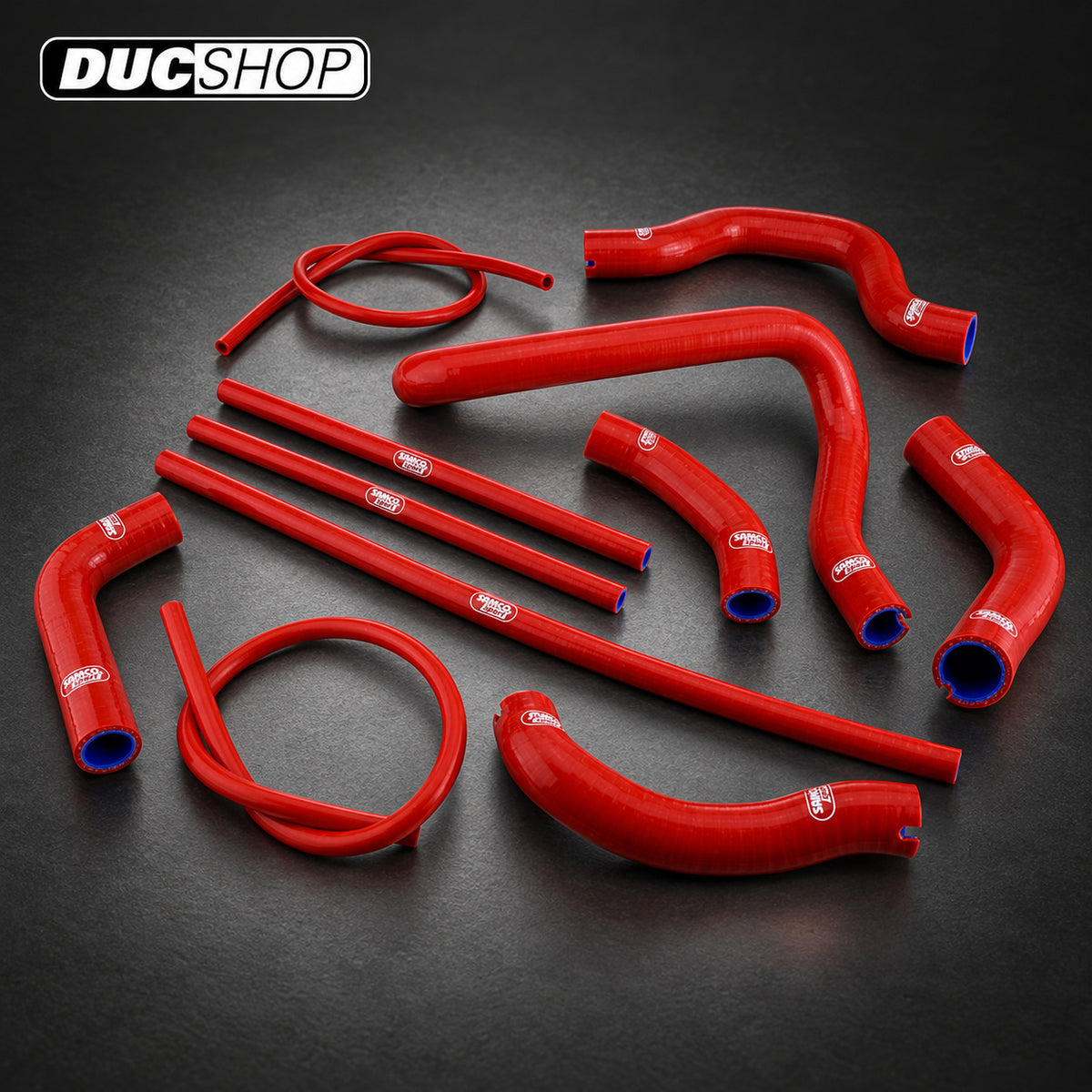 SamcoSport 11 Piece Silicone Coolant Hose Set For Ducati Monster 937 / 937+ | Hose Kits | ducshop.com