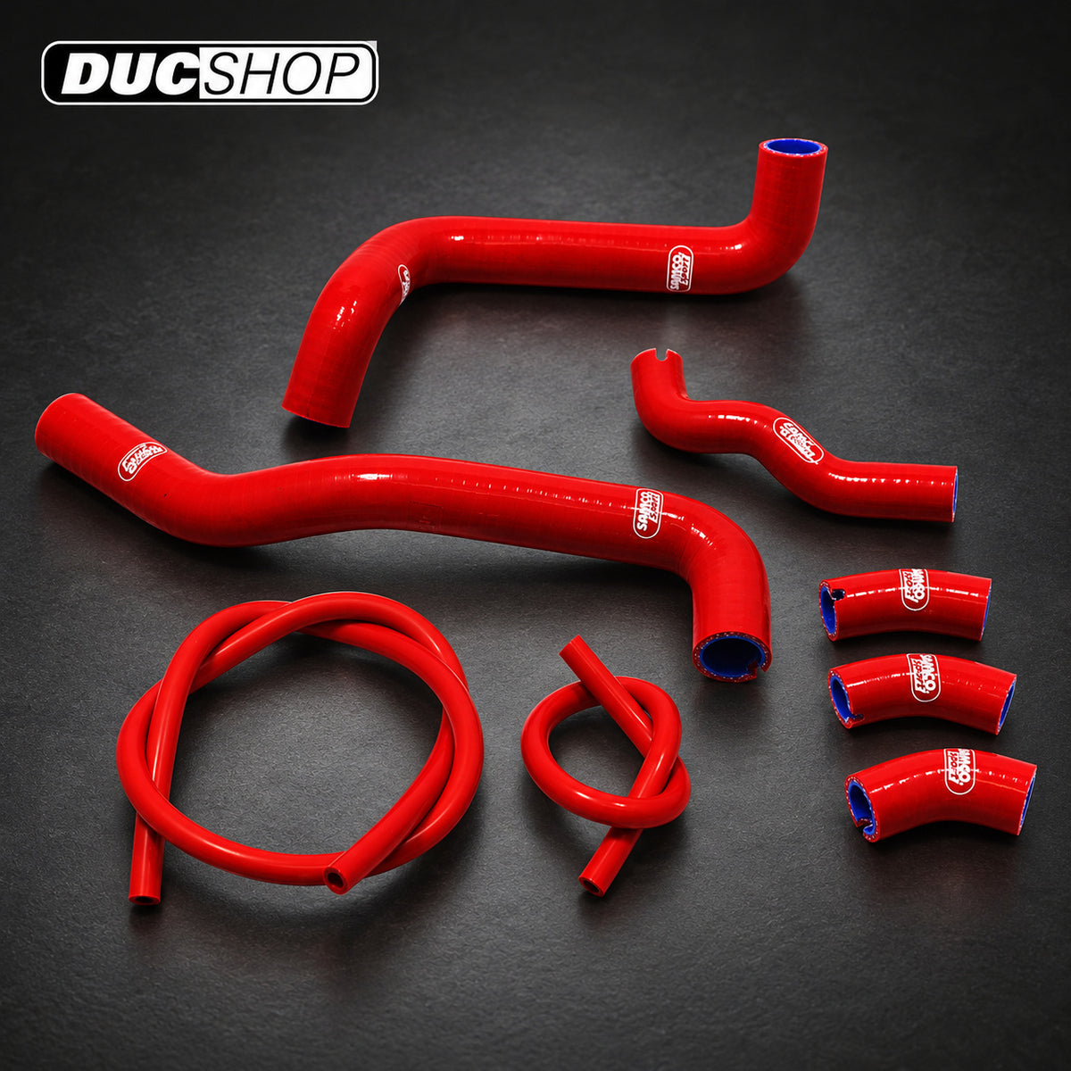 SamcoSport 8 Piece Silicone Coolant Hose Set For Ducati Panigale V2 (2025+) | Hose Kits | ducshop.com