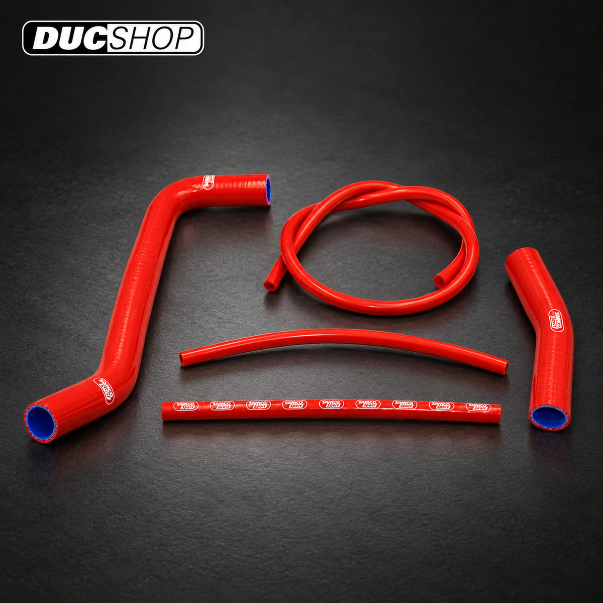 SamcoSport 5 Piece Silicone Coolant Hose Set For Ducati Hypermotard 698 Mono | Hose Kits | ducshop.com