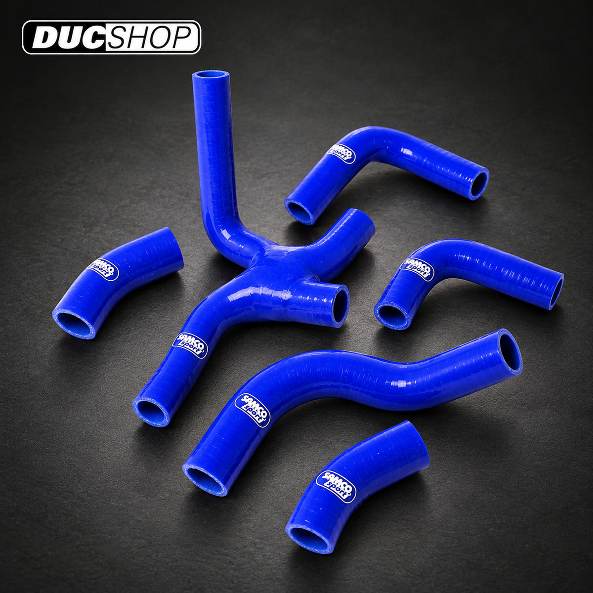SamcoSport 6 Piece Silicone Coolant Hose Set For Ducati 851 & 888 (1987-91) | Hose Kits | ducshop.com