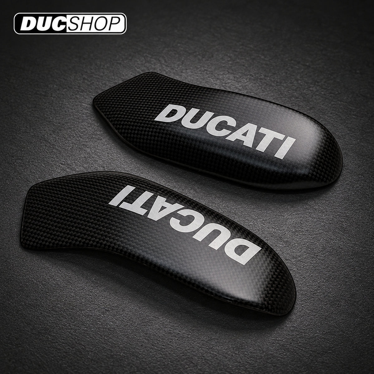 Carbonvani - Ducati Panigale / Streetfighter V4 / S / R / Speciale Carbon Fiber Tank Sliders | Tank & Tail Sliders | ducshop.com