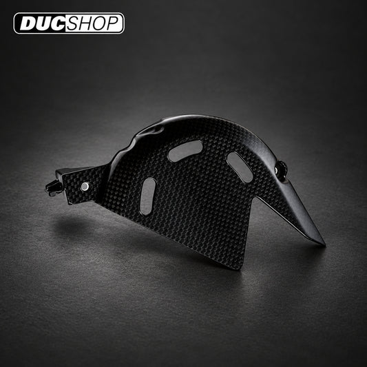 Carbonvani - Ducati Panigale / Streetfighter V4 / S / R / Speciale Carbon Fiber Front Sprocket Cover (18-24) — representative product design; finishes may vary | ducshop.com