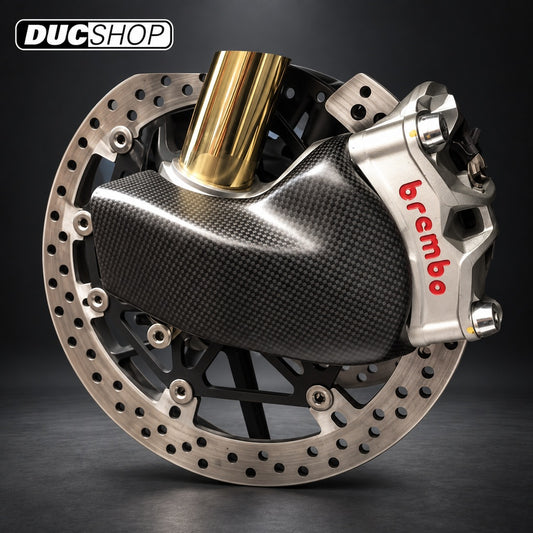 CARBONVANI - Brake Rotor Intake Ducts for 2022+ Ducati Panigale V4 S/SP and all V4 R - Gloss - DucShop