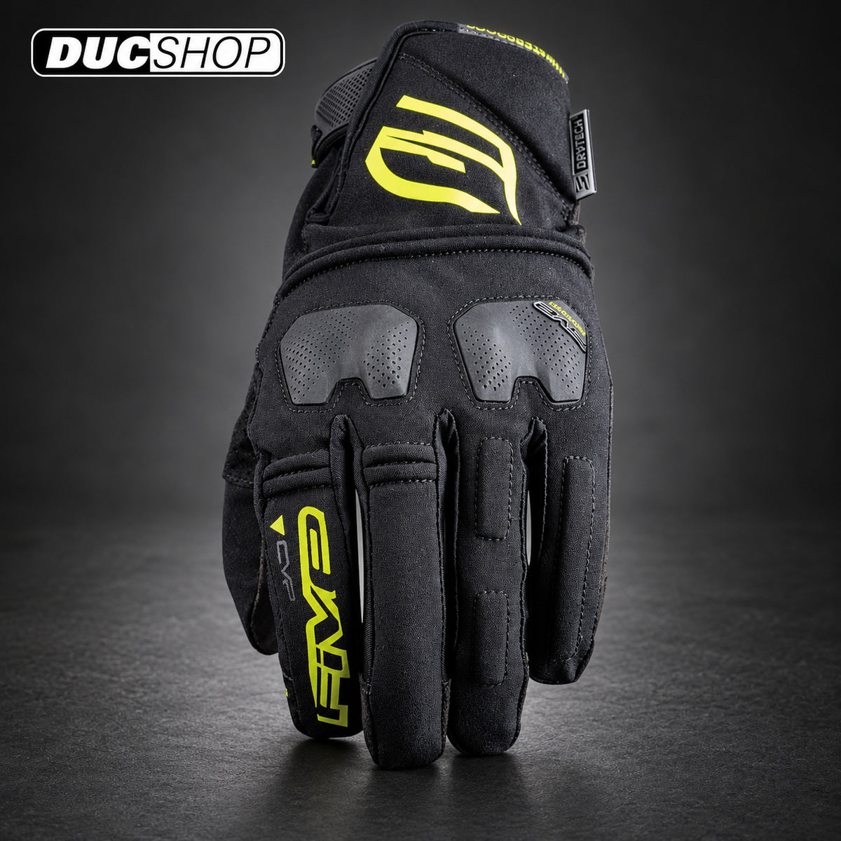 Five Gloves E-WP Off-Road Gloves | Black / Fluo Yellow | Off Road Gloves | DucShop