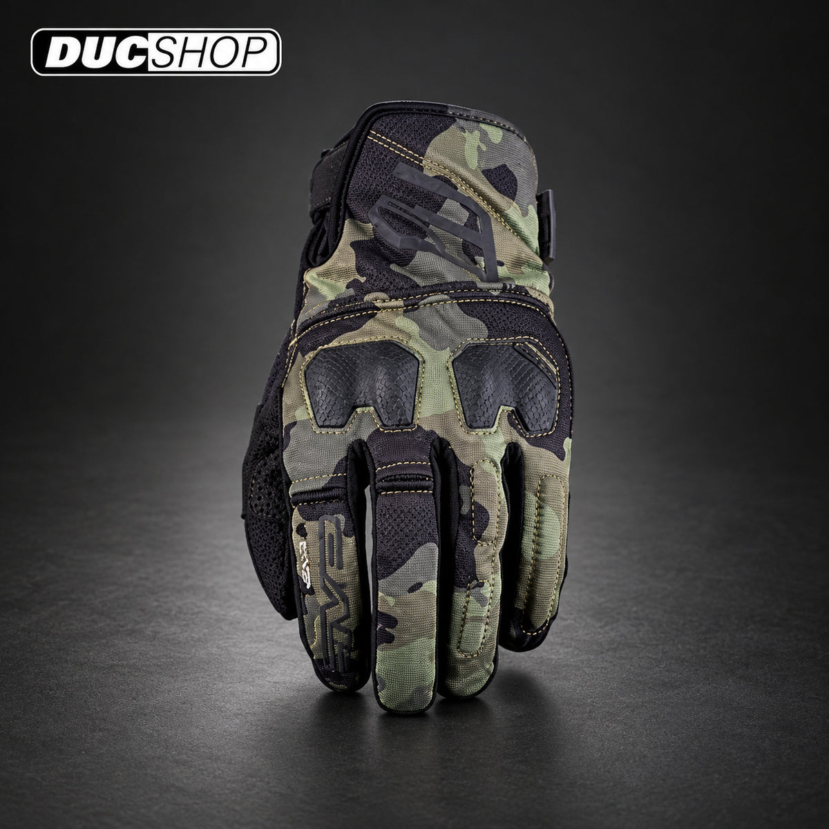 Five Gloves E-WP Off-Road Gloves | CAMO KHAKI | Off Road Gloves | DucShop
