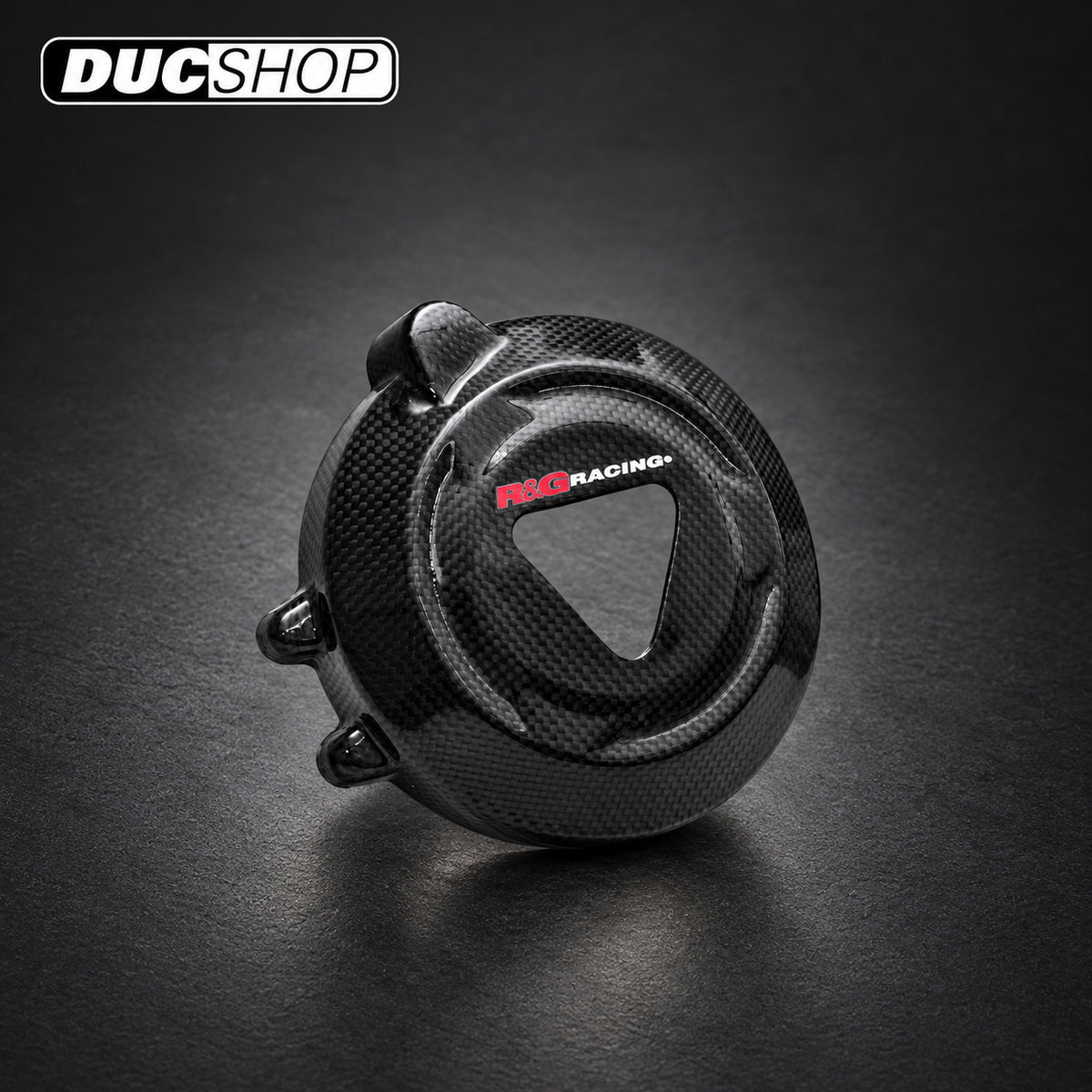 R&G Racing Carbon Engine Case Slider LHS for Triumph Street Triple RS 765 (2017+) / Daytona Moto2 765 (2020+) | Engine Protection | ducshop.com