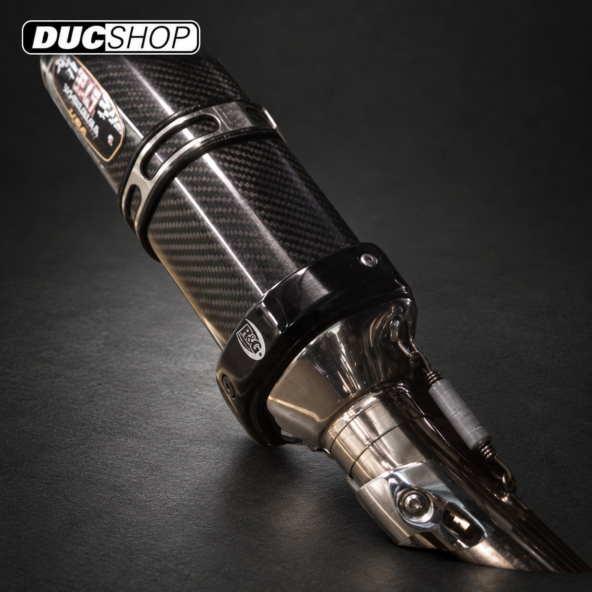 R&G Racing Exhaust Protector (Can Cover) for Yoshimura R-77 aftermarket exhausts | Miscellaneous Crash Protection | ducshop.com