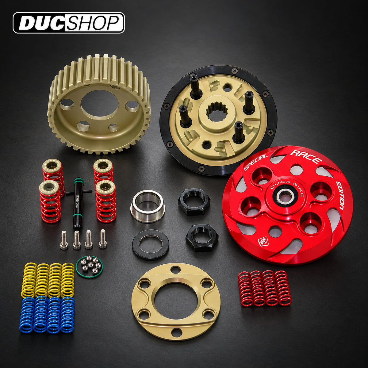 DBK Special Parts (Ducabike) 4 Spring Racing Dry Slipper Clutch for Ducati | Dry Slipper Clutches | ducshop.com