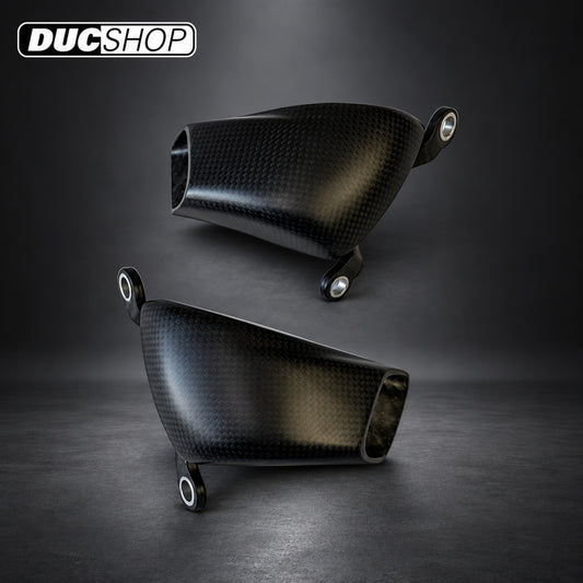 CARBONVANI "25" Brake Rotor Intake Ducts for 100mm Radial Mount Brakes - Gloss - DucShop