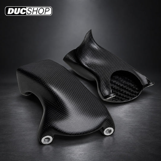 CARBONVANI - Brake Rotor Intake Ducts for 100mm Radial Mount Brakes - Twill w/ Matte Finish - DucShop