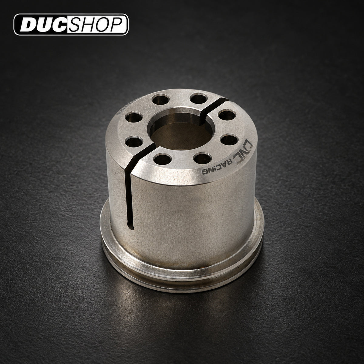 CNC Racing Titanium Steering Head Nut for the Ducati Panigale V4 (18-24) / Streetfighter V4 / V2 (20-24) — representative product view; see selected option and kit contents | Motorcycle Specific Fasteners | ducshop.com