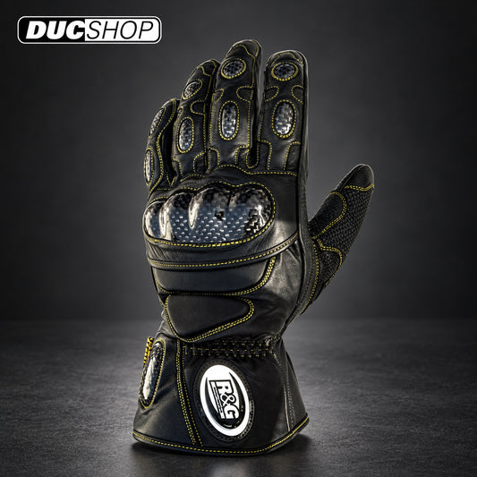 R&G Racing Leather Gloves (Black) | Long Gloves | DucShop