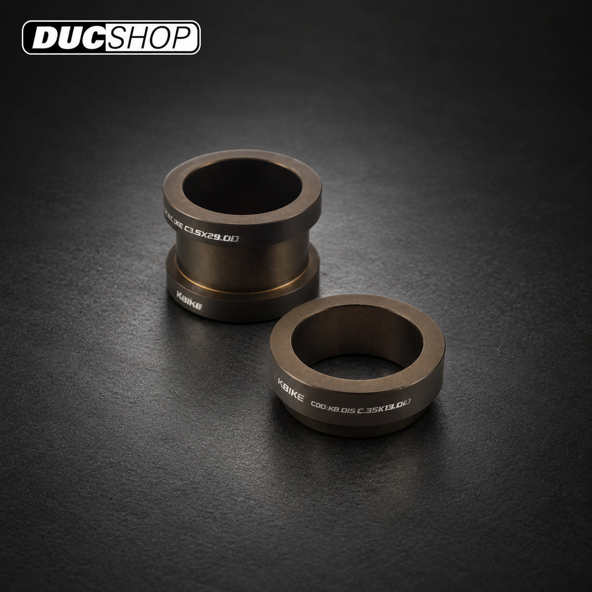 KBike Front Wheel Spacers — Ducati Panigale / Diavel — representative product view; check selected option and contents | Axles & Axle Nuts | ducshop.com