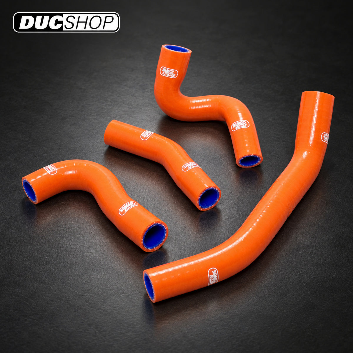 SamcoSport 4 Piece Full Silicone Coolant Hose Set For KTM 250 / 390 Duke (2017+) | Hose Kits | ducshop.com