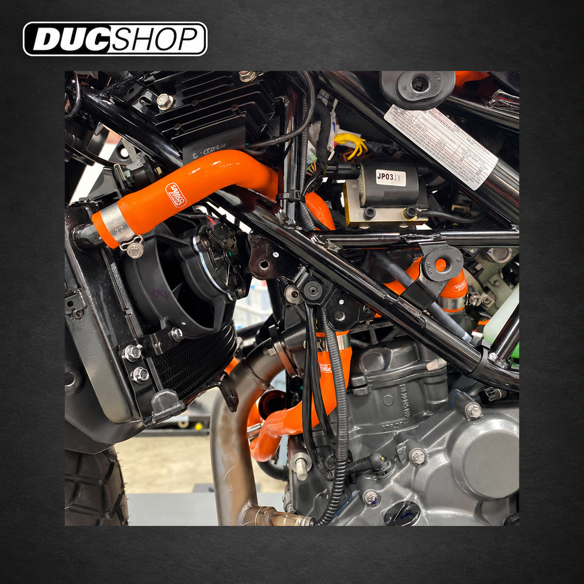 SamcoSport 4 Piece Full Silicone Coolant Hose Set For KTM 390 Adventure (2020+) and RC 390 (2022+) | Hose Kits | ducshop.com