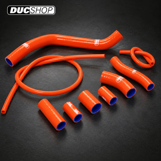 SamcoSport 9 Piece Full Silicone Coolant Hose Set For KTM 990 Supermoto (08-13) | Hose Kits | ducshop.com