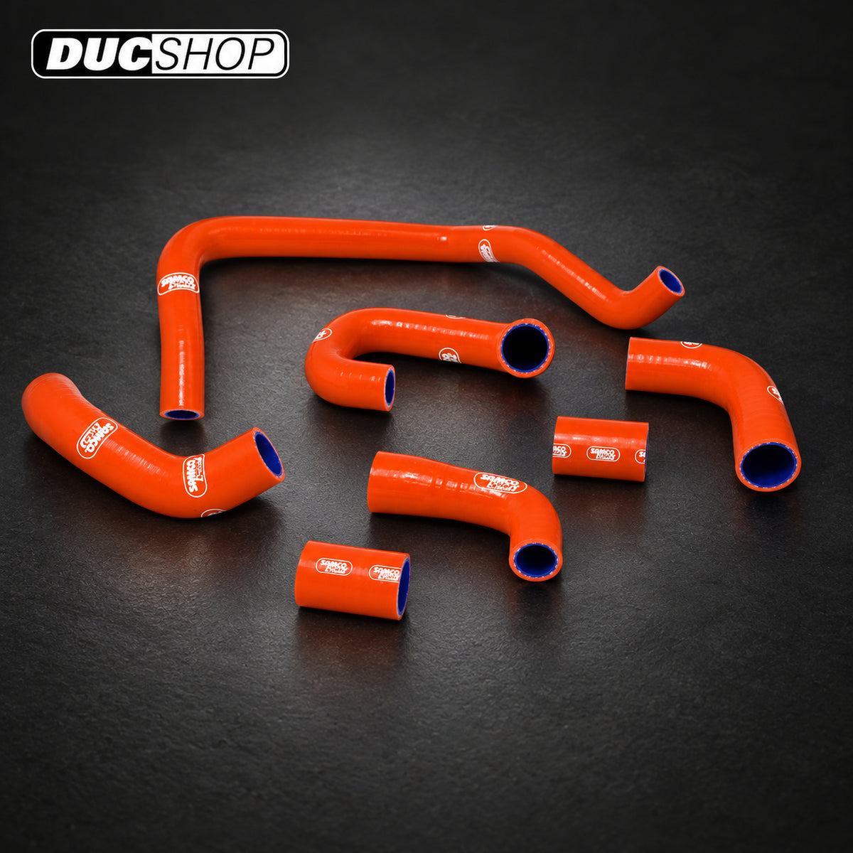 SamcoSport 7 Piece Full Silicone Coolant Hose Set For KTM 990 Superduke R | Hose Kits | ducshop.com