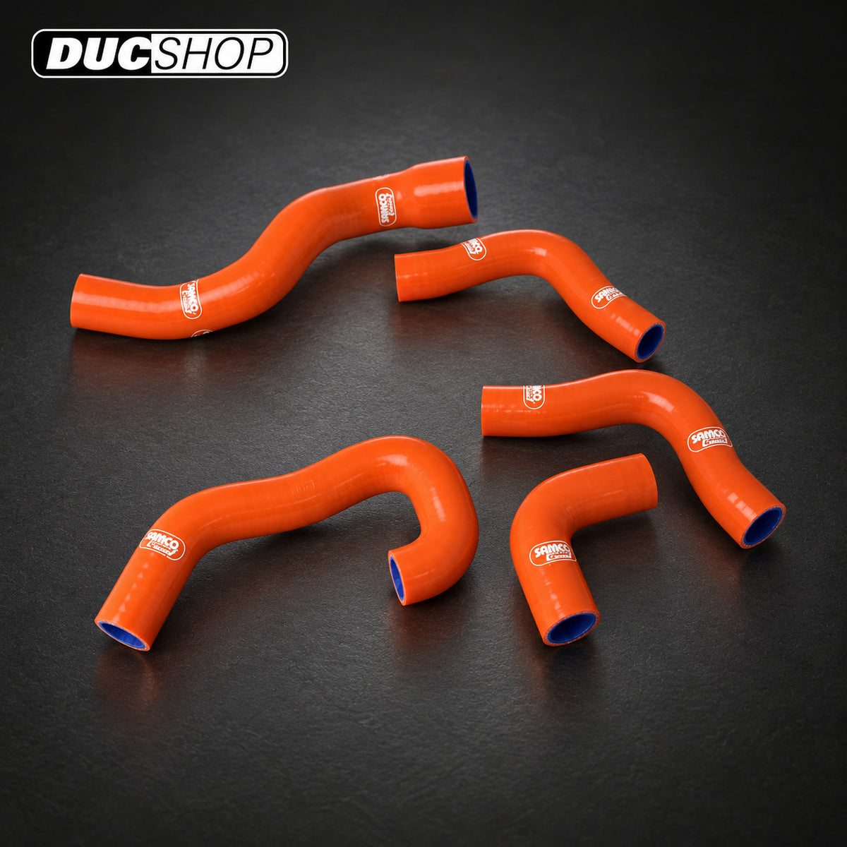 SamcoSport 5 Piece Full Silicone Coolant Hose Set For KTM 1190 RC8R / Track (2009-15) | Hose Kits | ducshop.com