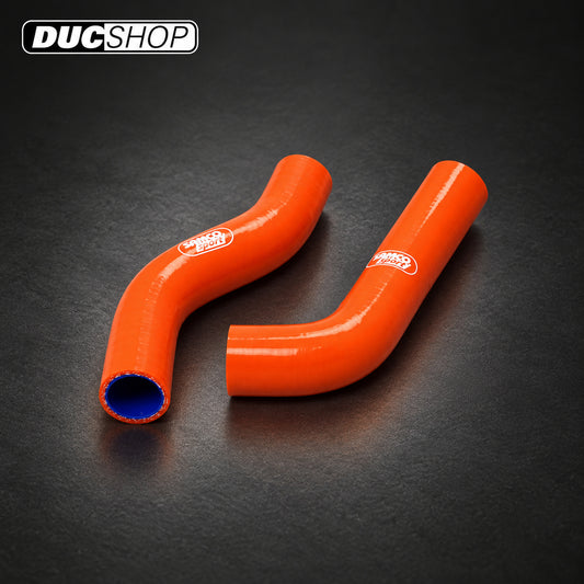 SamcoSport 2 Piece Full Silicone Coolant Hose Set For KTM 690 Duke / Duke R (2008+) & 690 Supermoto / Supermoto R (2007-10) | Hose Kits | ducshop.com