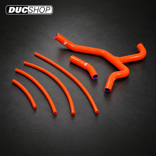 SamcoSport 7 Piece Full Silicone Coolant Hose Thermo Bypass Set For KTM RC 390 (14-21) | Hose Kits | ducshop.com