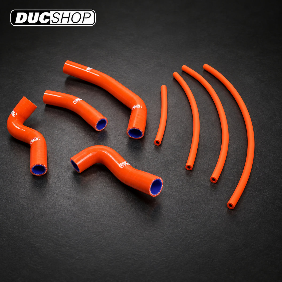 SamcoSport 8 Piece Full Silicone Coolant Hose Set For KTM RC 390 (14-21) | Hose Kits | ducshop.com