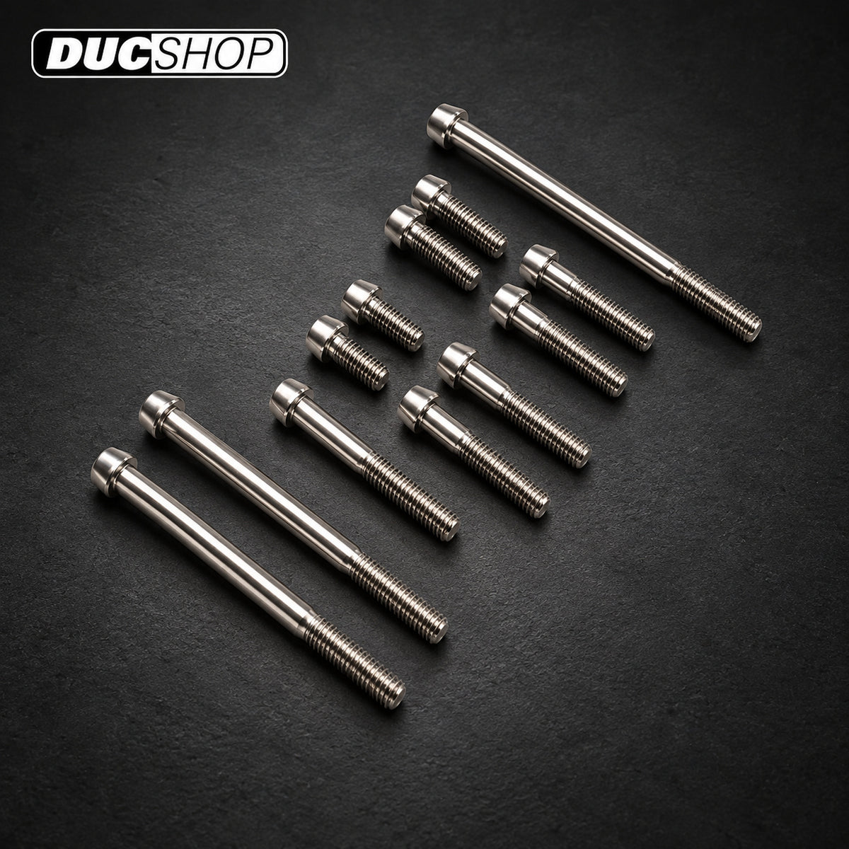 CNC Racing Titanium Engine Bolt Kit for Ducati Scrambler — representative product view; see selected option and kit contents | Motorcycle Specific Fasteners | ducshop.com