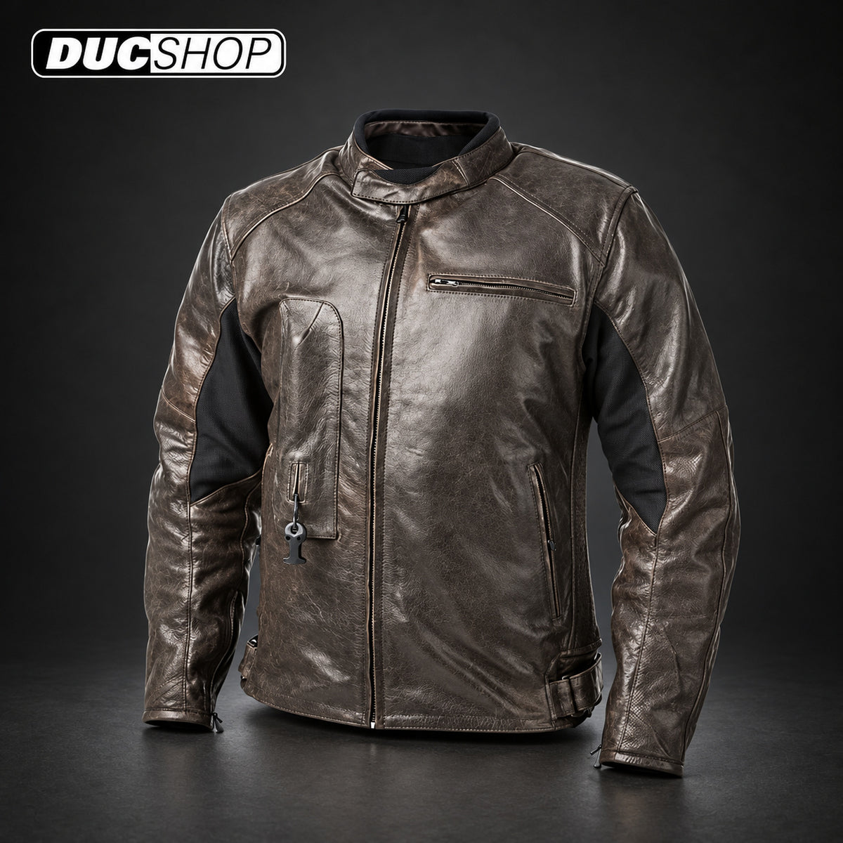 Helite Leather Airbag Jacket