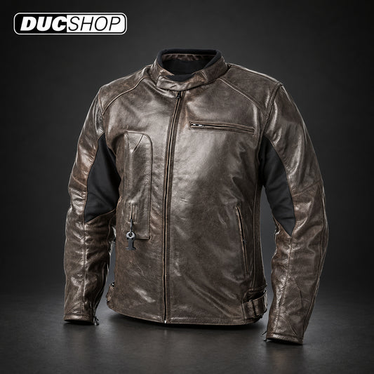 Helite Leather Airbag Jacket