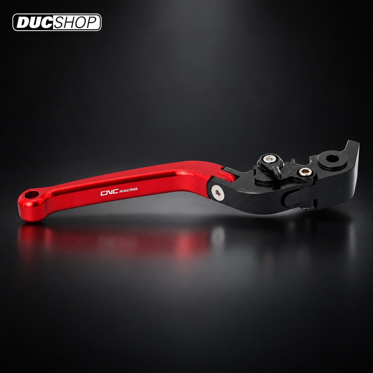 CNC Racing Billet Folding (180mm) Adjustable Brake Lever for Ducati DesertX - Standard / Red | DucShop