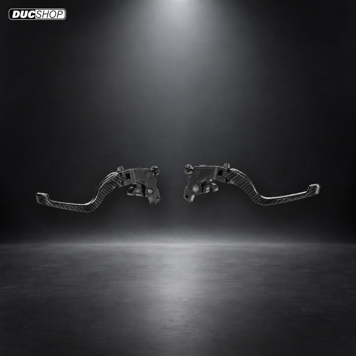 AEM FACTORY - ERGAL CLUTCH LEVER FOR DUCATI WITH SELF PURGING RADIAL MASTER - Carbon Black | DucShop