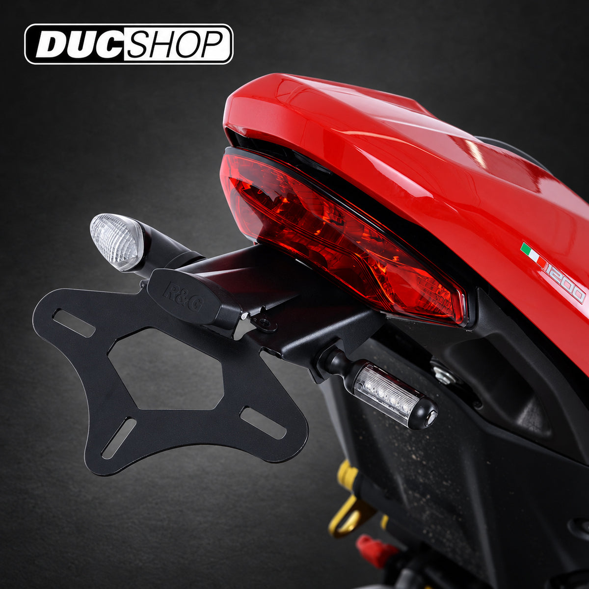 R&G Racing Tail Tidy for Ducati Supersport '18-19, Supersport S '17-18 & Monster 1200/1200S '17 models — representative product view; check selected option and kit contents | ducshop.com
