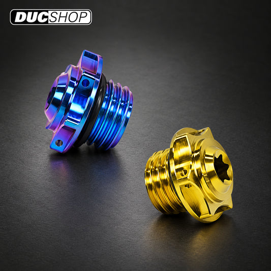 PROTI Titanium Engine Oil Fill Plug — M20×2.5 — representative product view; select the listed configuration | Oil Fill & Drain Plugs | ducshop.com