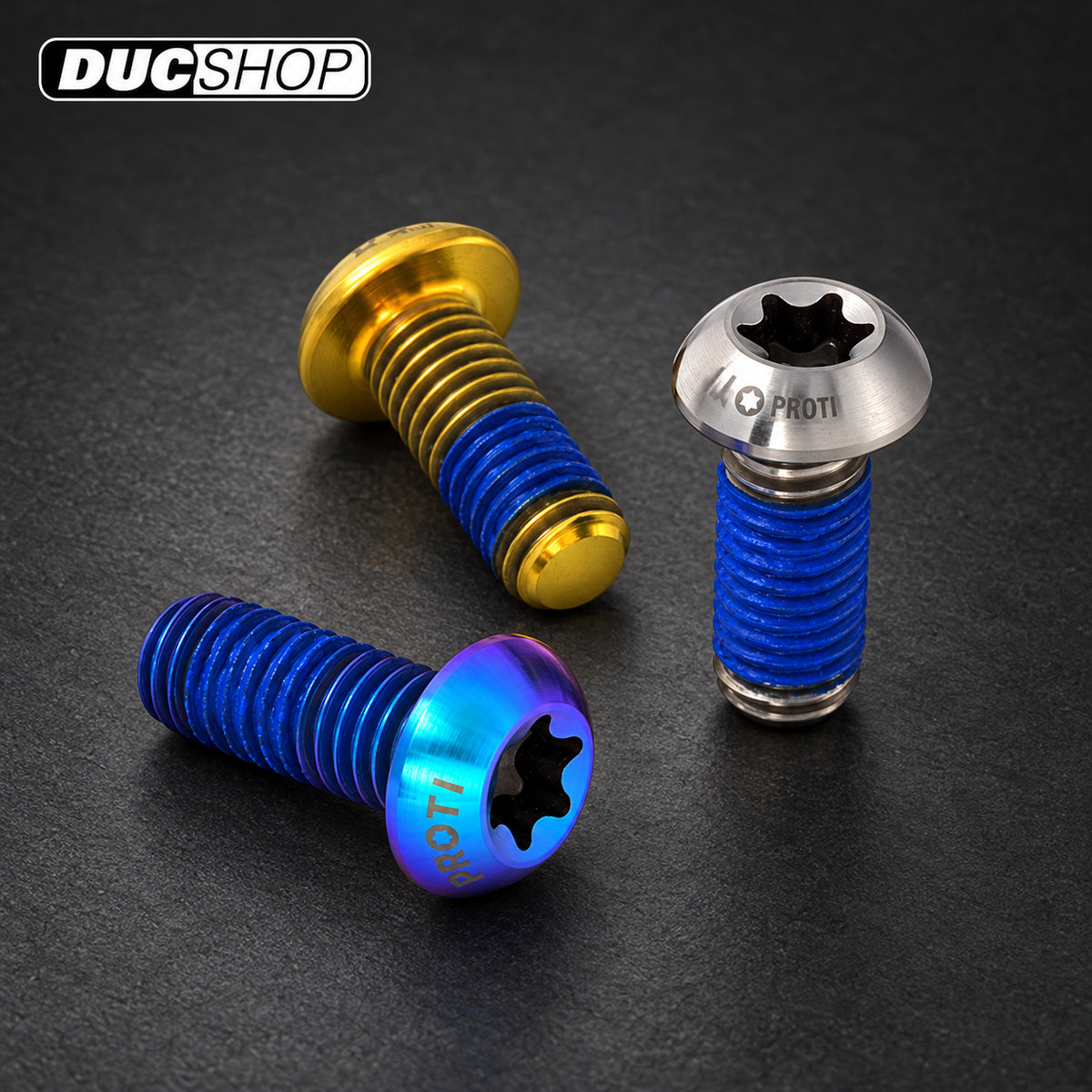 Proti Front Disc R/L Bolt Kit for the Ducati Superbike 1198 S (2009-2010) — representative product view; see selected option and kit contents | Motorcycle Specific Fasteners | ducshop.com