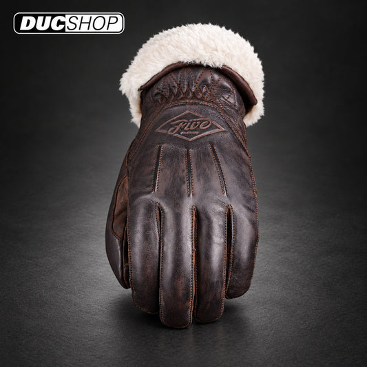 Five Gloves MONTANA Woman Gloves - Waxed Brown | Women's Gloves | DucShop