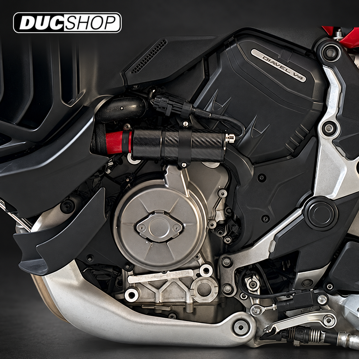 MonzaTech IEC Electronic Engine Temperature Cooling Kit for Ducati Multistrada V4 | Auxiliary Cooling Kits | DucShop