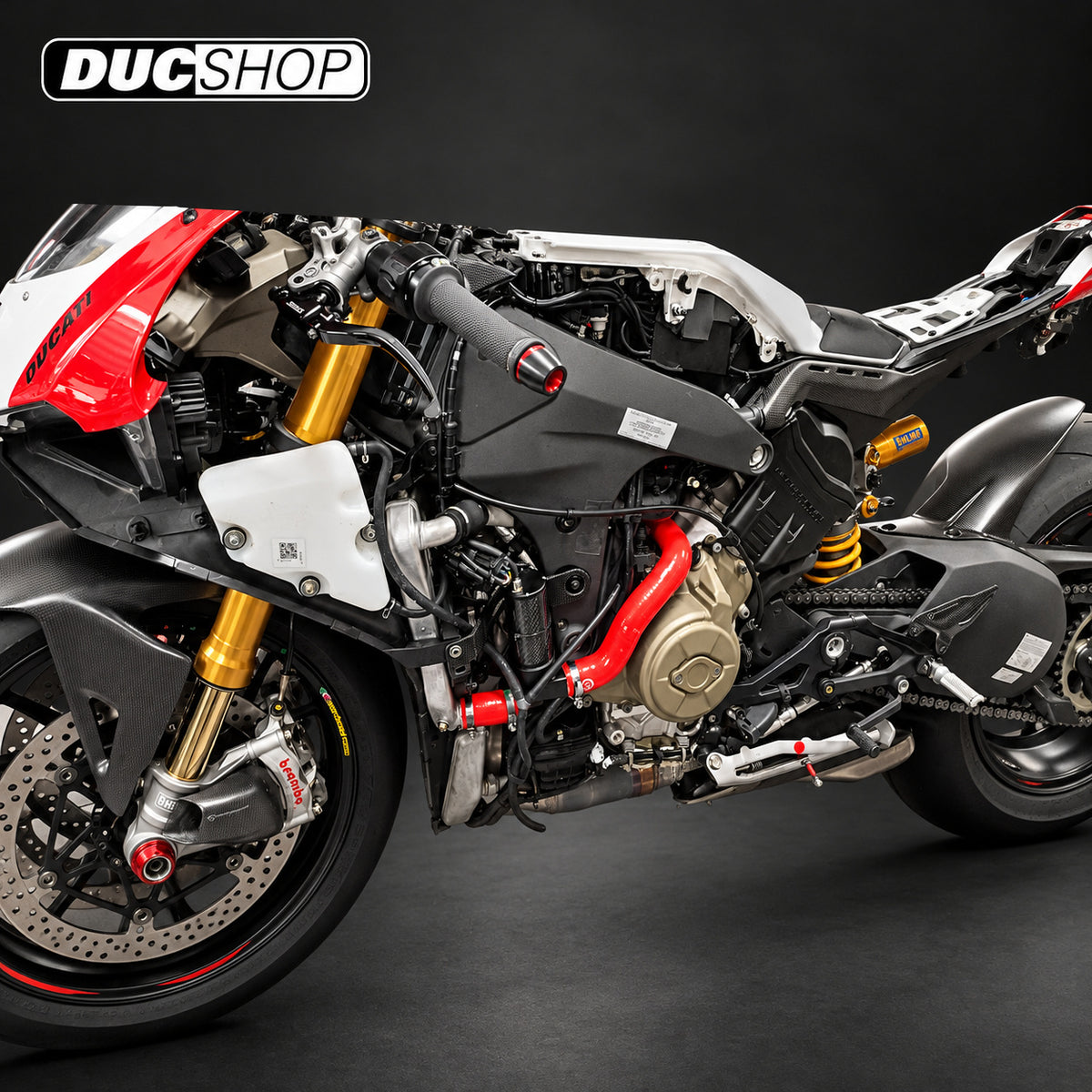 MonzaTech IEC Electronic Engine Temperature Cooling Kit for Ducati Panigale V4 (2025+) | Auxiliary Cooling Kits | DucShop