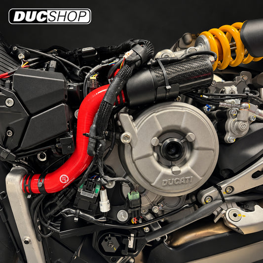 MonzaTech IEC Electronic Engine Temperature Cooling Kit for Ducati Panigale V2 (20-24) | Auxiliary Cooling Kits | DucShop