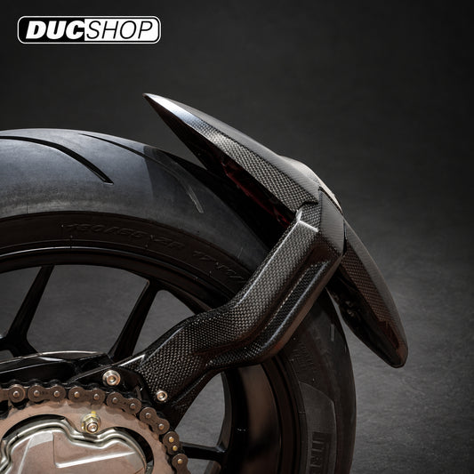 Carbonvani Carbon Plate Holder with Arm for MV Agusta Rivale — representative product view; check selected option and kit contents | ducshop.com