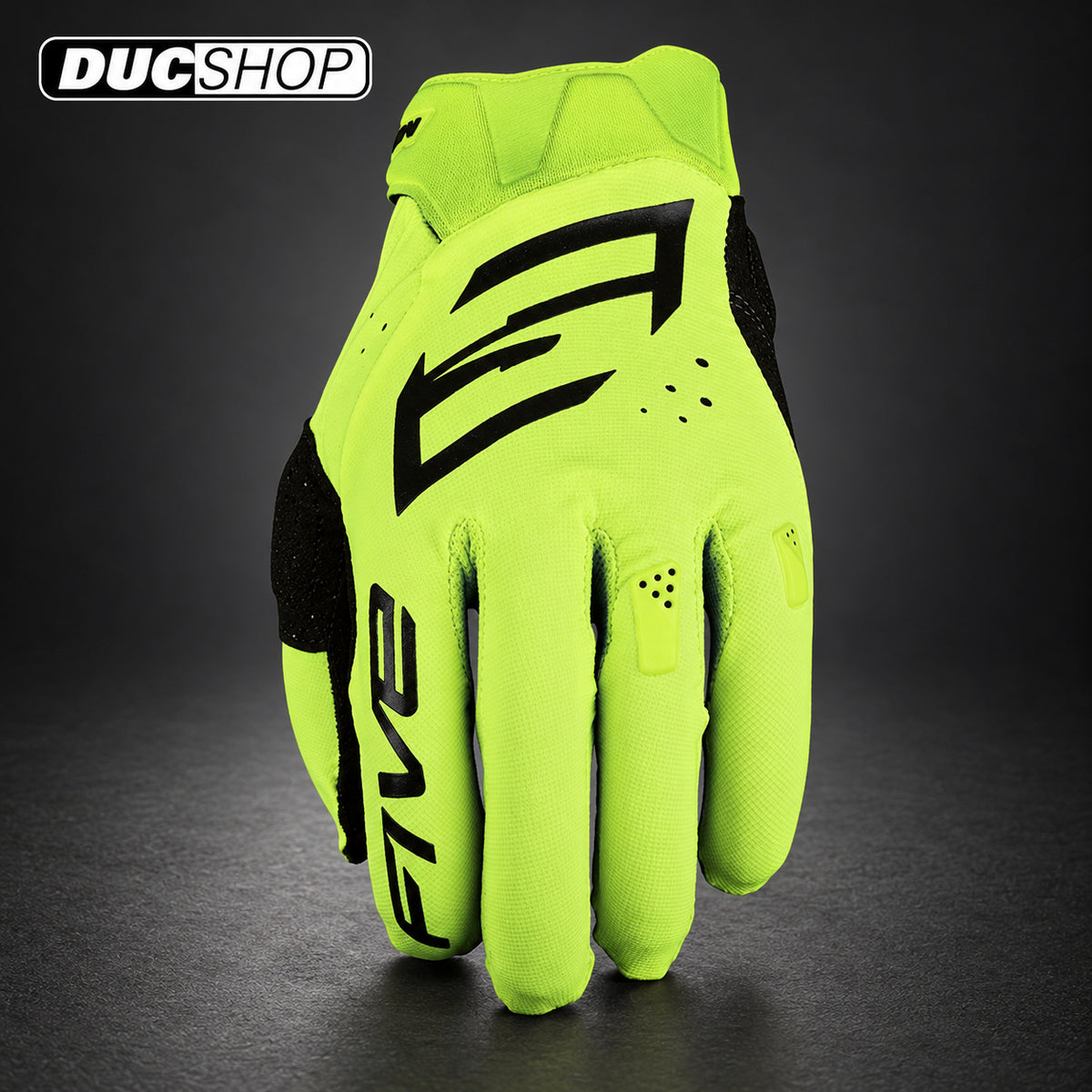 Five Gloves MXF1 EVO Off-Road Gloves | Fluo Yellow | Off Road Gloves | DucShop