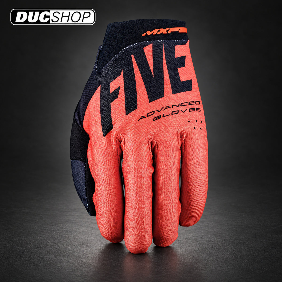 Five Gloves MXF2 EVO Off-Road Gloves | Split Black / Orange / Red | Off Road Gloves | DucShop