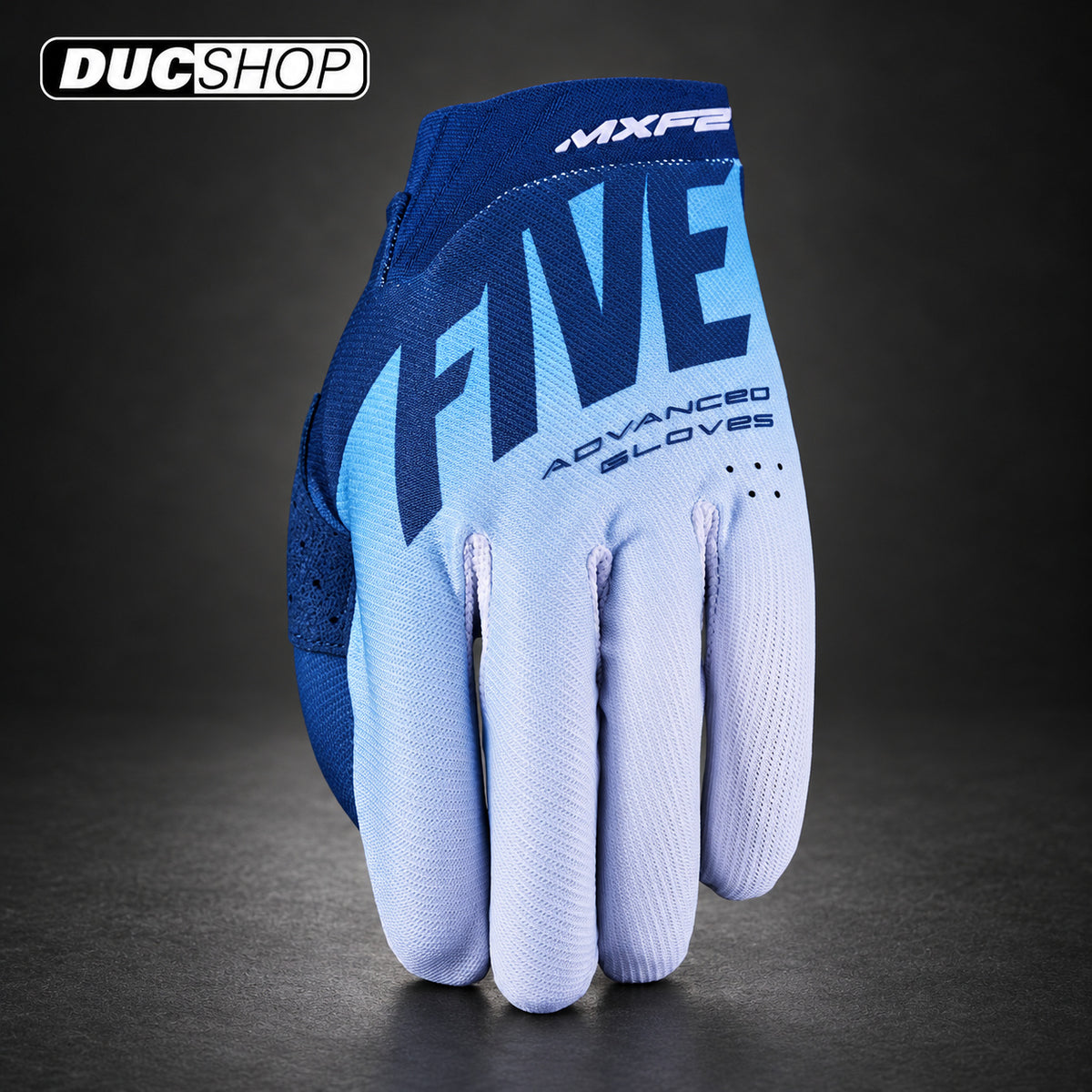 Five Gloves MXF2 EVO Off-Road Gloves | Split Navy / White / Blue | Off Road Gloves | DucShop