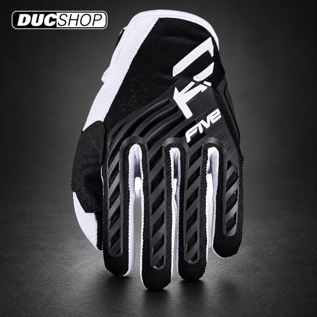 Five Gloves MXF3 EVO Off-Road Gloves | Black / White | Off Road Gloves | DucShop