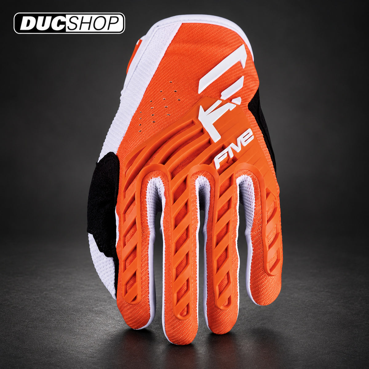 Five Gloves MXF3 EVO Off-Road Gloves | Orange / White | Off Road Gloves | DucShop